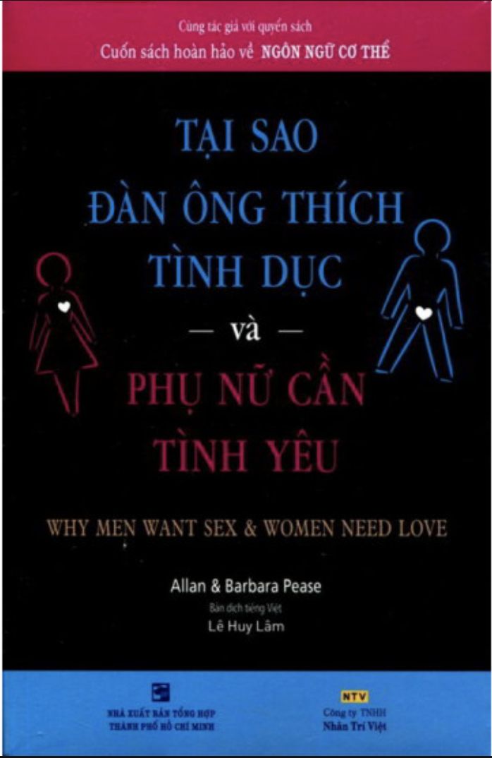 Tại sao đàn ông thích tình dục và phụ nữ cần tình yêu